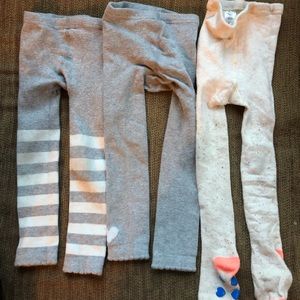 Set of 6 girls tights